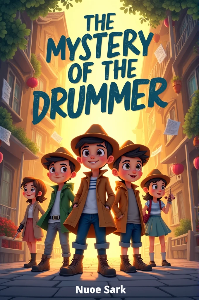 Children book cover titled: ''THE MYSTERY OF THE MISSING DRUMMER''