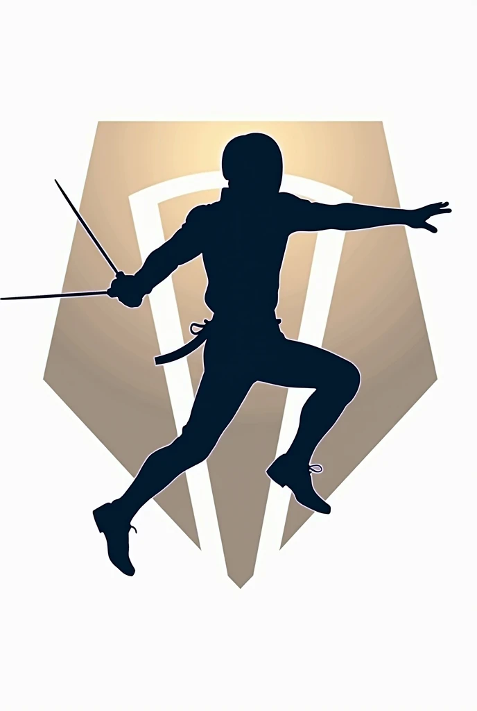 generate the logo for a fencing team