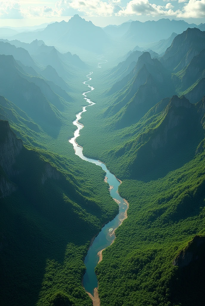 detailed satellite view of brazil, lush rainforest landscape, dramatic mountain ranges, winding rivers, vibrant colors, highly detailed, cinematic lighting, 8k, photorealistic, stunning scenery, aerial perspective, epic scale, national geographic style