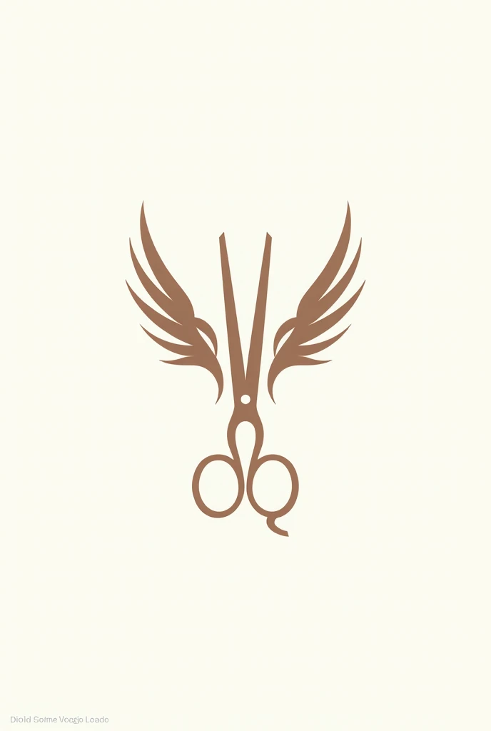 Create a logo for a company called TESOURA VADORA and featuring a pair of scissors with wings