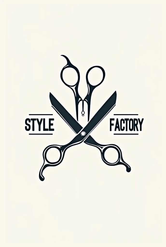 Logo for a barbershop with the name "Style Factory"