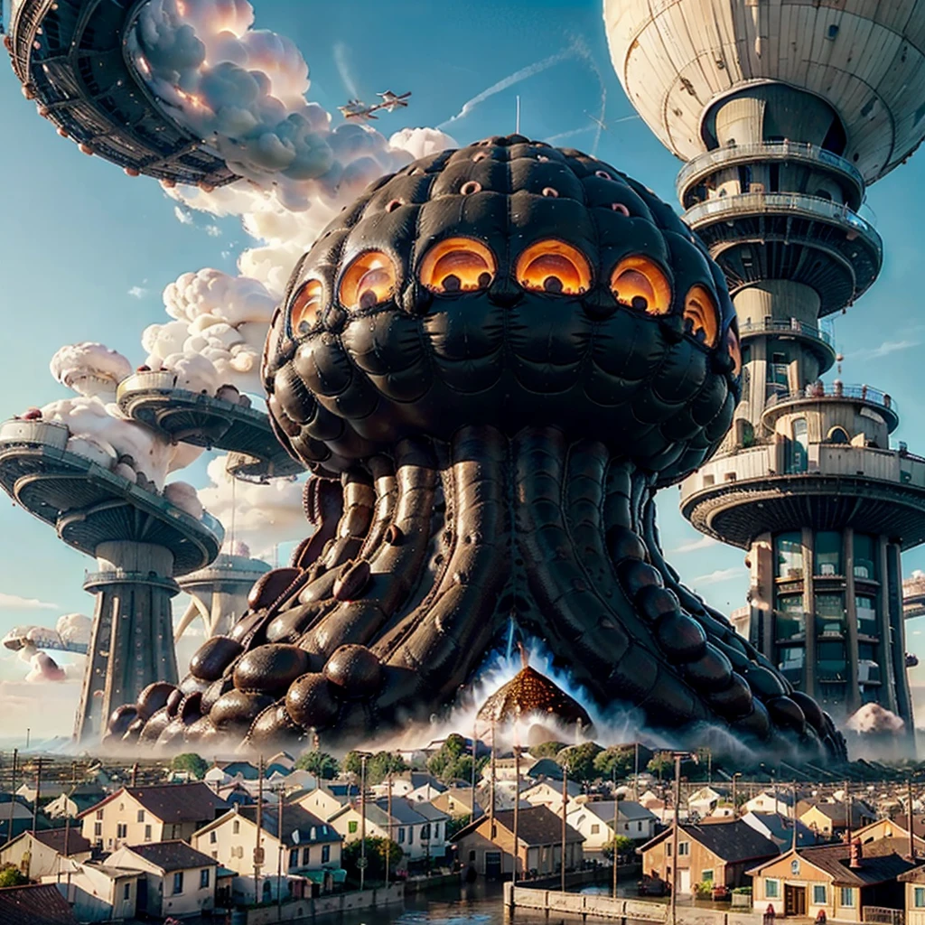 In a tiny town, in the middle of the town there are gigantic poop sausages and piles of poop The gigantic poop towers over every building The big, fat, plump poop sausage bubblegum inflates and towers over the whole town Gigantic bubblegum poop bubbles are inflating in the small, tiny town Gigantic poop floods the town The gigantic poop flood is coming towards the tiny town The poop inflates to a gigantic size The cockroach mountains are devouring the buildings in the town The gigantic poop swells up to a gigantic size and towers over the whole world The gigantic poop is inflated to such a gigantic size It rules the whole world like a king The gigantic octopus is growing over all the towns and growing over the whole world, over the whole planet It is flooding all the towns with a gigantic high poop flood The poop is higher than the skyscrapers It towers over the skyscrapers And the poop towers over several cities