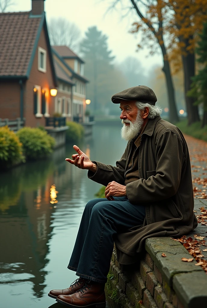 He tells a story about the canal 