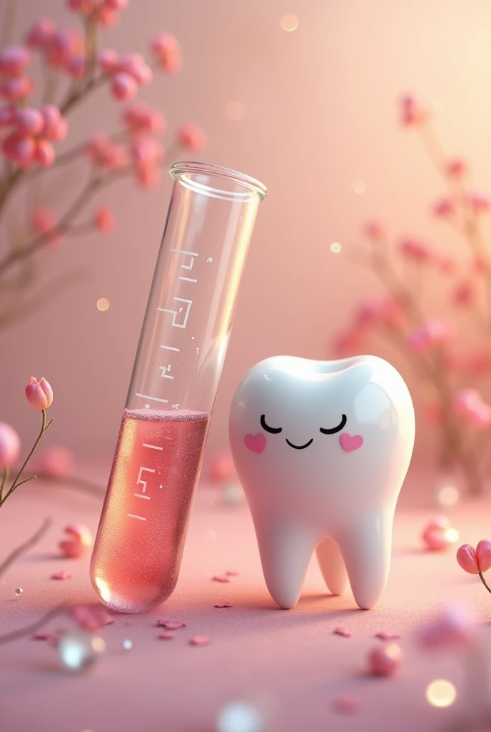 Test tube and a tooth in love 