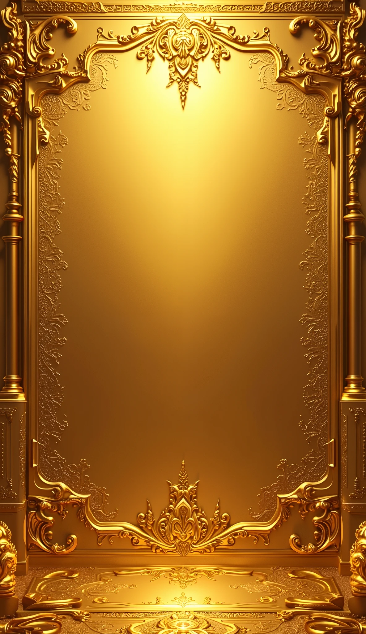 Make me an elegant golden background, The background is elaborate and elegant, with a style worthy of royalty and high society, highlighting a high social status.