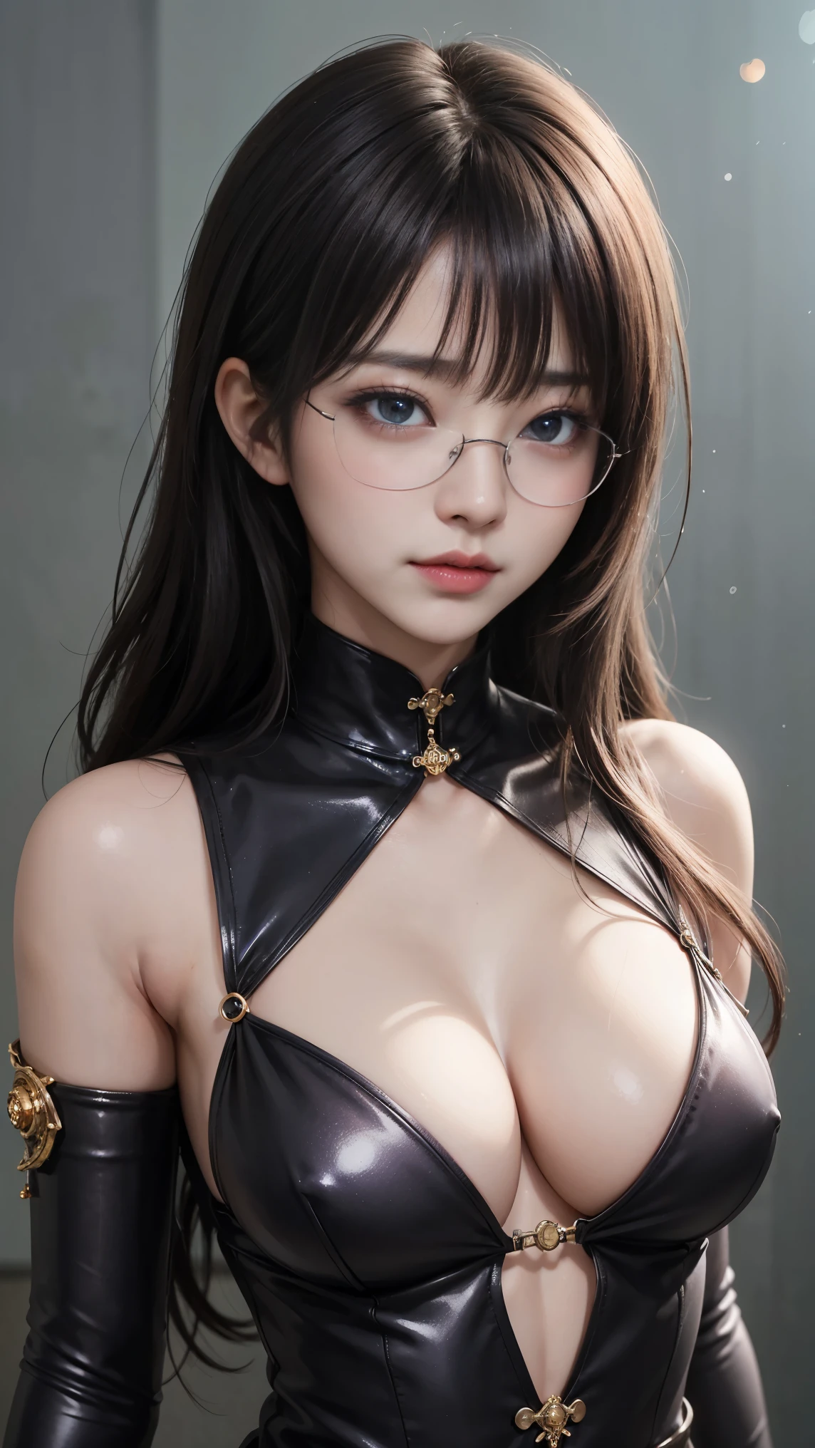 (最高qualityのディテール)、Realistic、8K Ultra HD、High resolution、(One Girl:1.2),(((Glasses、Fatal Beauty,Attractive beauty))) ,(A supple and powerful physique),(Sensual魅力),(Mysterious charm:1.1),(Big Breasts、Captivating silhouette),The 超detailedな、高qualityのテクスチャ、複雑なdetailed、detailed、非常にdetailedなCG、高qualityの影、detailed 美しく繊細な顔、detailed 美しく繊細な目、Written boundary depth、Ray Tracing、20th Generation、Cute K-Pop Girls、(The Face of Ulzan in Korea)、Thin face、(Urzan-6500-v1.1:0.6)、PurerosFace_v1、Glowing Eyes、Perfect body、 Viewer Display、(最高qualityのディテール:1.2)、Realistic、8K Ultra HD、High resolution、Woman close up, realistic girl rendering, 8k artistic german bokeh, Enchanting girl, Real Girls, Gurwitz, Gurwitz-style artwork, Girl Roleplay, Realistic 3D style, cgstation Popular Topics,, 8K Portrait Rendering,(truth,truth:1.4),(Sparkling eyes girl:1.2)、Best image quality, 最高quality, Realistic, 超detailedな, Realistic, 4K 8K Ultra HD Full Color RAW Photos, Fujifilm(Medium format), Hasselblad, Carl Zeiss, Incredible dynamic range photography(utility_art:Smooth-768:1.1),High resolution, High pixel count, 明確なdetailed, Clear images, natureな色再現, Noise Reduction, High fidelity, quality, Software Improvements, Upscaling, Optimized Algorithms, Professional-level retouching, lipstick, eyeliner, eye shadow, Beautiful Eyes,Sensual, Iridescent, Shiny, Fantasy, Provocative, Rotten Flesh and Stitches, Monstrous, Horror, Scared, 気味のevilい, 吸Blood鬼, Blood, Elvira Mistress of the Dark, Exposed large breasts, Oily skin , Graves, Blood, Spread your legs、Noir painting of a beautiful young witch,dark purple lips, evil, evil女, smile, Black Prom Dress, She is coming to you, close, Bright Blue Eyes, Surrounded by swirling pink smoke, Genuine, Attention to detail, Esoteric arachnids lady, Spider Queen, Esoteric arachnids, Combat Stance, ( The body is made with liquid metallic paints in metallic mauve and metallic black.......、It beautifully depicts the female form.......。), length, Sharp Fangs, nature, ((Complex metallic colors in the foreground)), (( Fluid Mechanics, The most beautiful smooth scale face makeup, Smirking expression)) - 黒ずんだBlood, Onyxia、
