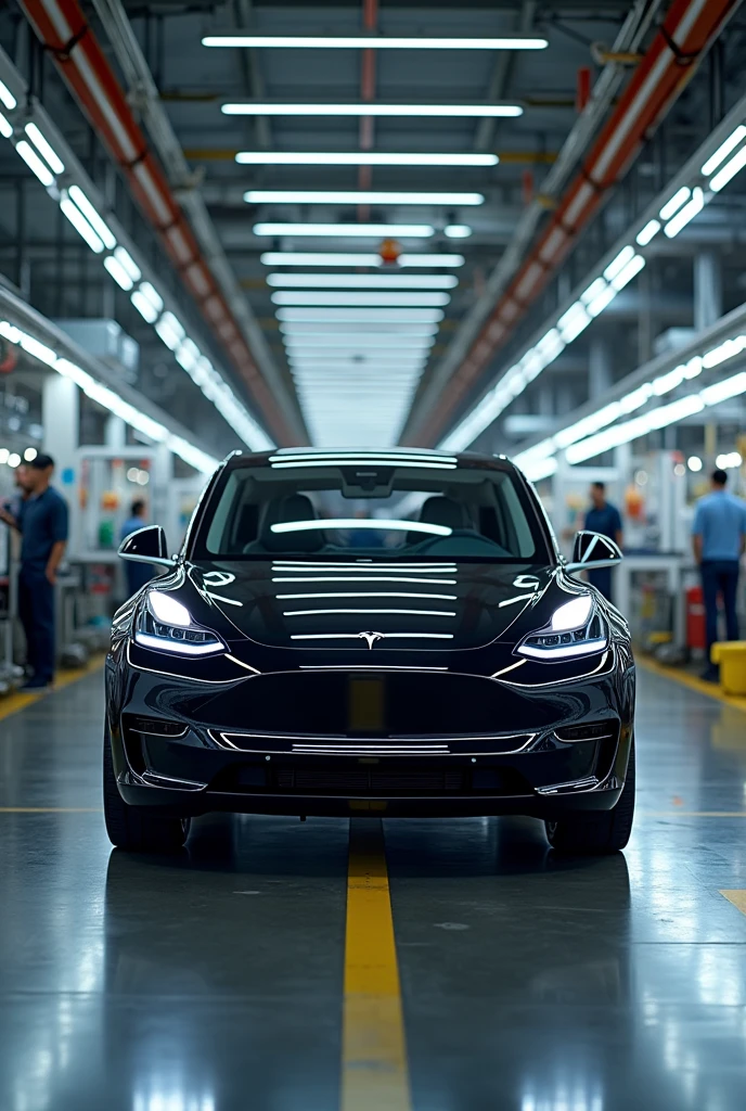 If you step into a car being assembled on the Tesla production line, you can leave at the end driving?