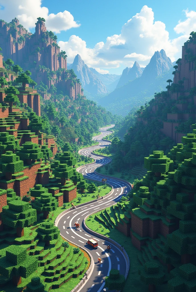 Roads in Minecraft