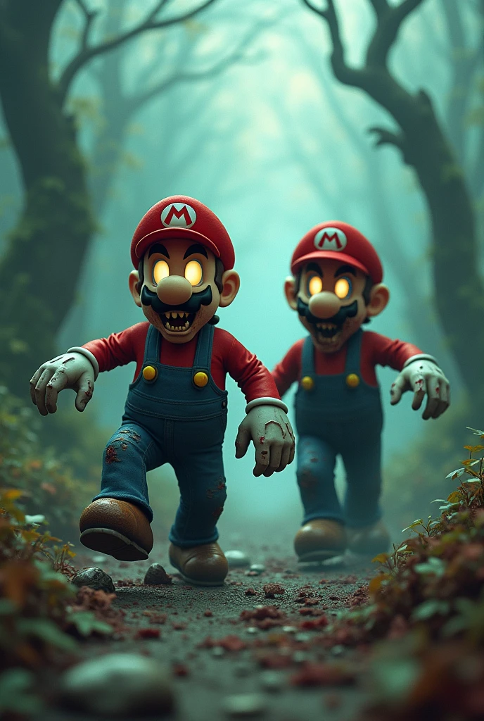 Mario bros zombies, human