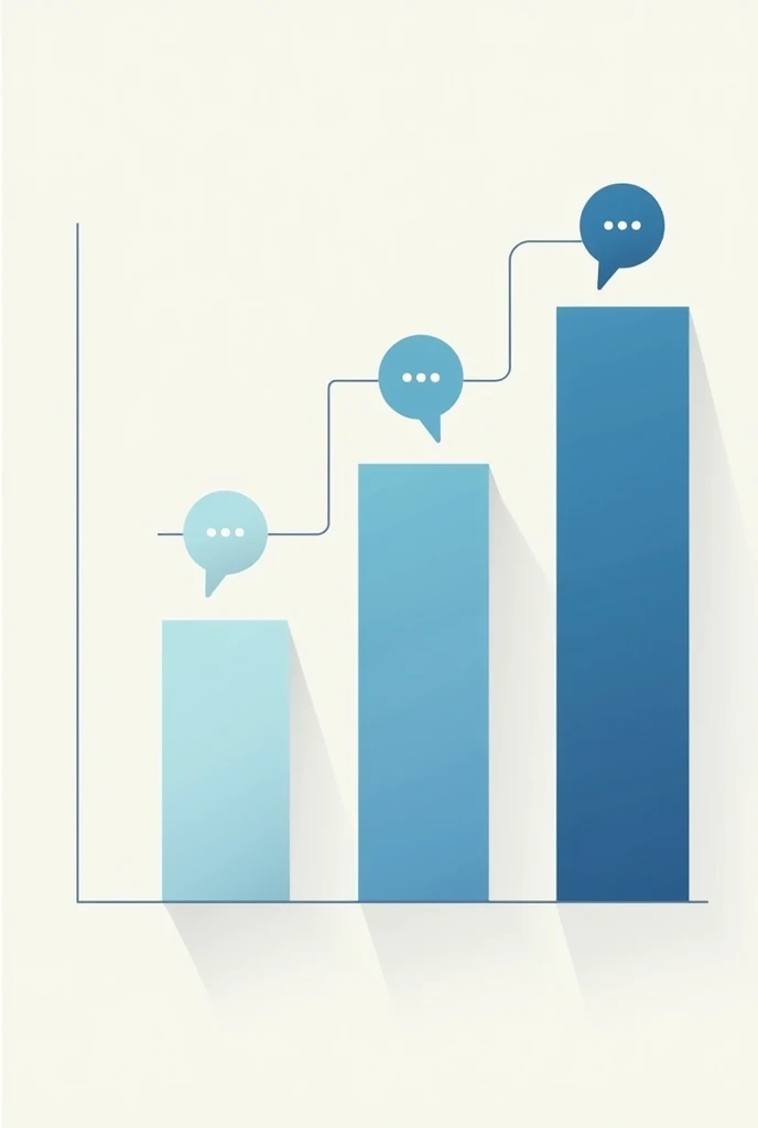 Create a high-quality comparison bar chart with Slate Blue and Ivory sections for different candidates. Add stylish Slate Blue speech bubble icons or discussion icons. Use modern design elements and neutral highlights in Slate Blue for visual appeal.