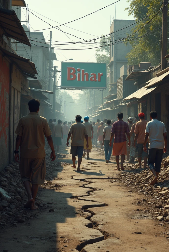 I Want a Bangladeshi photo old cloths factory garments with signboard, factory name is R A Enterprise