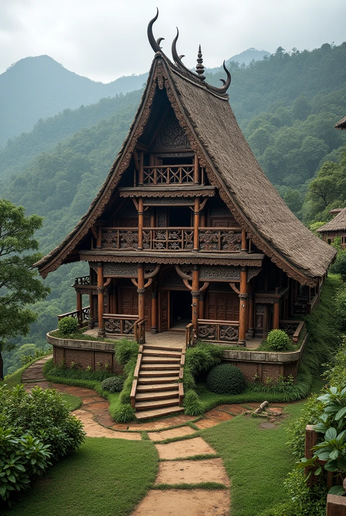Draw a Inpui Naga house