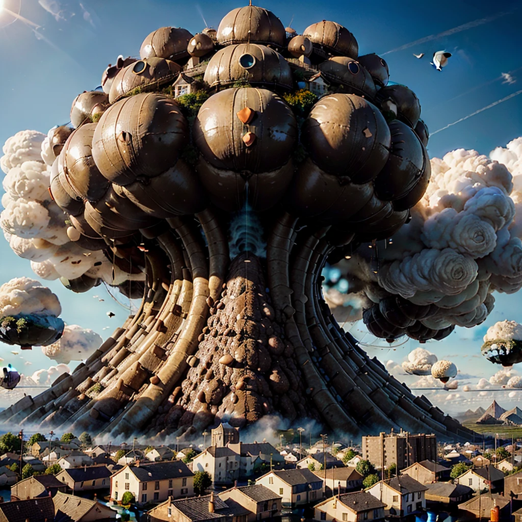 In a tiny town there are gigantic big poop sausages and piles of poop in the middle of the town The gigantic poop towers over every building The big fat, plump poop sausage bubblegum inflates and towers over the whole town Gigantic bubblegum poop bubbles are inflating in the small, tiny town Gigantic poop floods the town The gigantic poop flood is coming towards the tiny town The poop inflates to a gigantic size The cockroach mountains are devouring the buildings in the town The gigantic poop swells up to a gigantic size and towers over the whole world The gigantic poop is inflated to such a gigantic size It rules the whole world like a king The gigantic octopus is growing over all the towns and growing over the whole world over the whole planet It is flooding all the towns with a gigantically bigger, high poop flood The poop is the size of a planet Taller than the castle It towers over the clouds And the poop towers over several cities