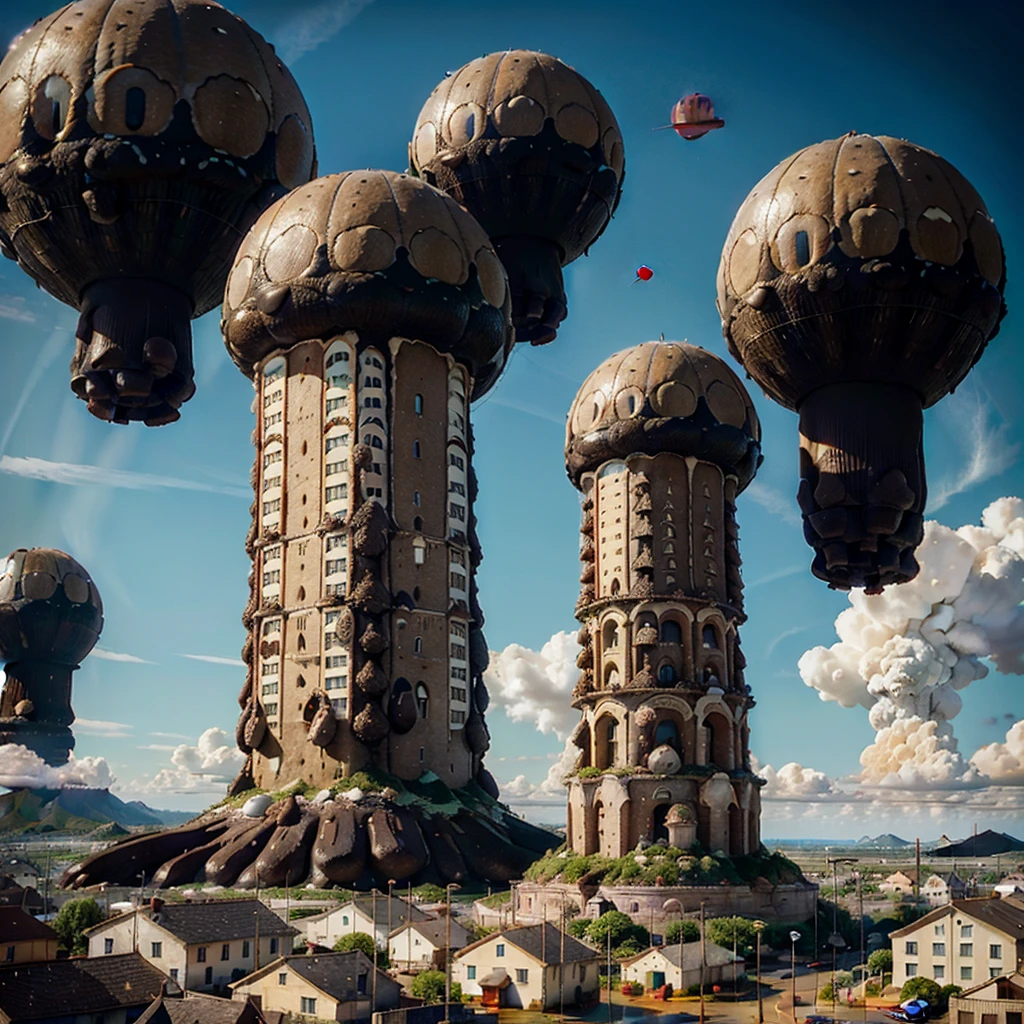 In a tiny town there are gigantic big poop sausages and piles of poop in the middle of the town The gigantic poop towers over every building The big fat, plump poop sausage bubblegum inflates and towers over the whole town Gigantic bubblegum poop bubbles are inflating in the small, tiny town Gigantic poop floods the town The gigantic poop flood is coming towards the tiny town The poop inflates to a gigantic size The cockroach mountains are devouring the buildings in the town The gigantic poop swells up to a gigantic size and towers over the whole world The gigantic poop is inflated to such a gigantic size It rules the whole world like a king The gigantic octopus is growing over all the towns and growing over the whole world over the whole planet It is flooding all the towns with a gigantically bigger, high poop flood The poop is the size of a planet Taller than the castle It towers over the clouds And the poop towers over several cities