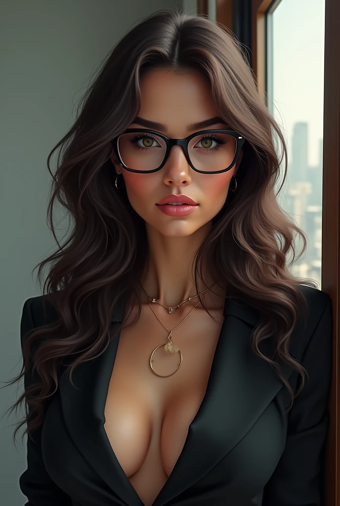 sexy girl with eye glasses