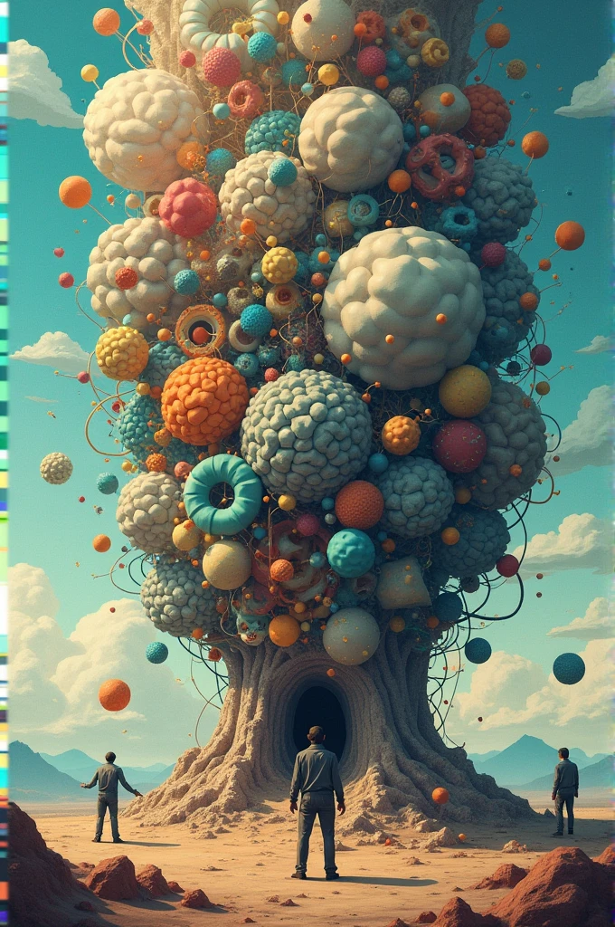 People are trapped by a pile of thoughts, procrastination because there are too many choices, I draw creatively