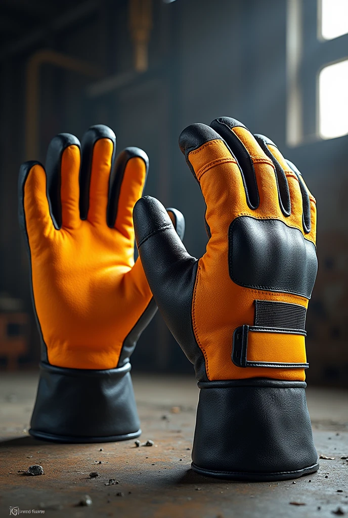 Industrial safety gloves advertising