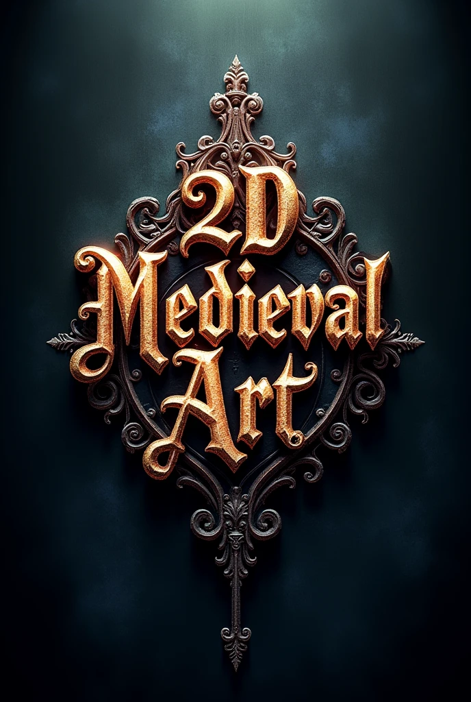Create logo with the name OPTIONS 2d medieval art, fancy, dungeon fundo png
