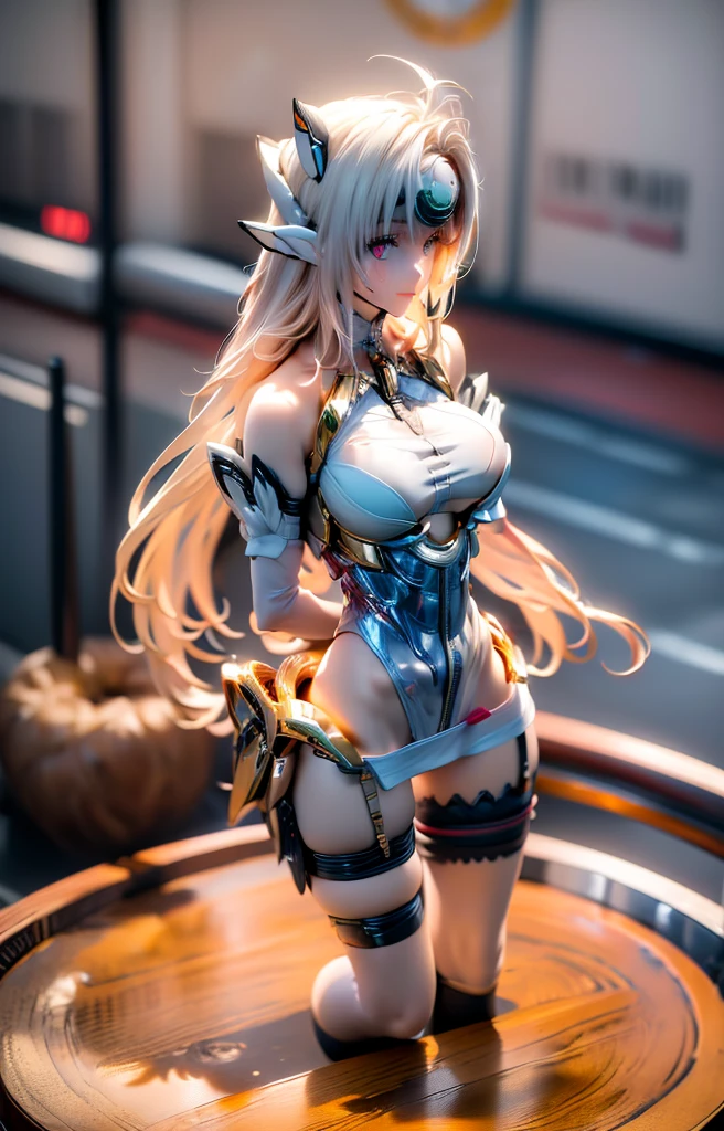 (masterpiece:1.2, Highest quality), (Realistic, photoRealistic:1.4), Beautiful illustrations, (Natural Side Lighting, Cinema Lighting), Looking at the audience, Upper Body, (Front view), 1 girl, Perfect Face, Symmetrical cute face, Glowing Skin, Baby Face, Long eyelashes, (Large Breasts), (Wide Hips),Beautiful Hair, Beautiful Face, Beautiful and beautiful eyes, Beautiful body, Beautiful breasts, Beautiful thighs, Beautiful legs, Beautiful fingers,(Beautiful views),(Cute Smile:1.2, Superior),Knee socks,Layered skirt,(Clothing Belt:1.5),((Sexy Bondage Cosplay:1.5)),Bikini Tops