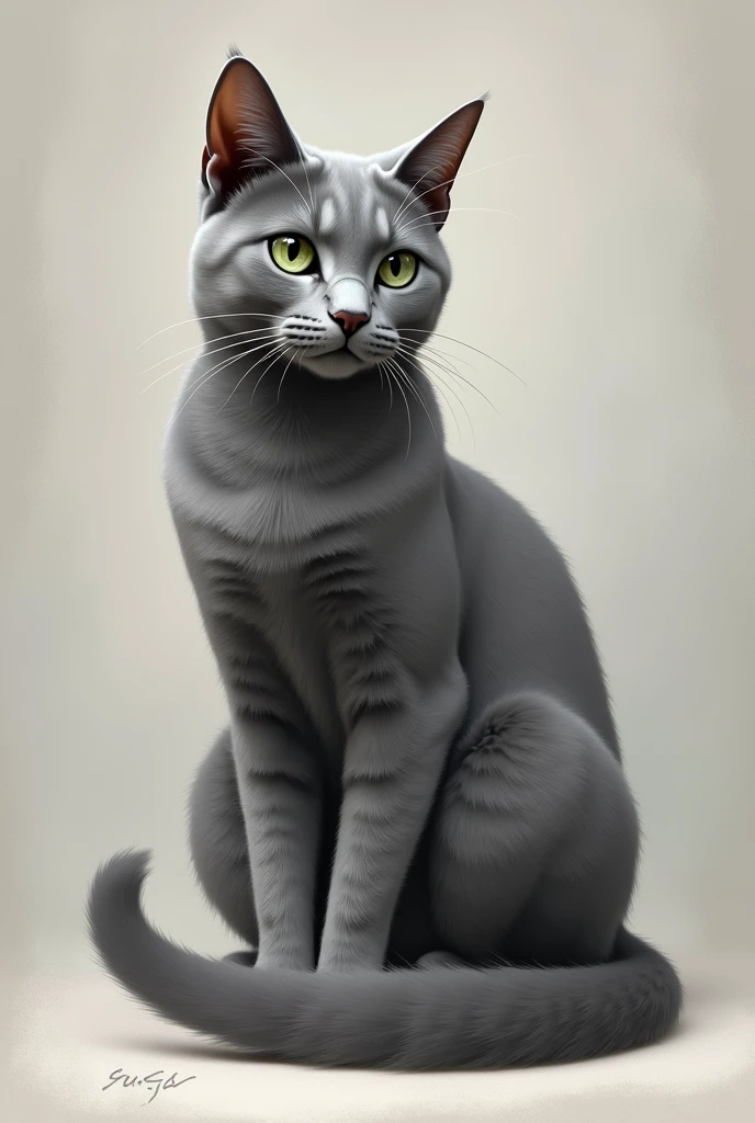 Gray cat