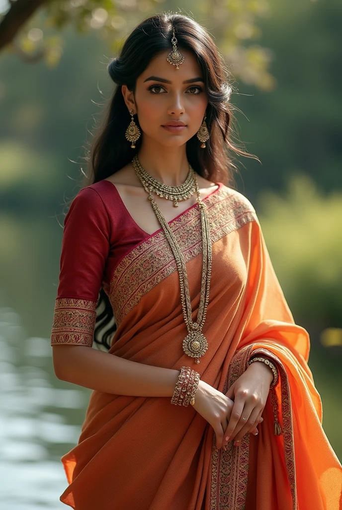 beautiful woman in saree hindi