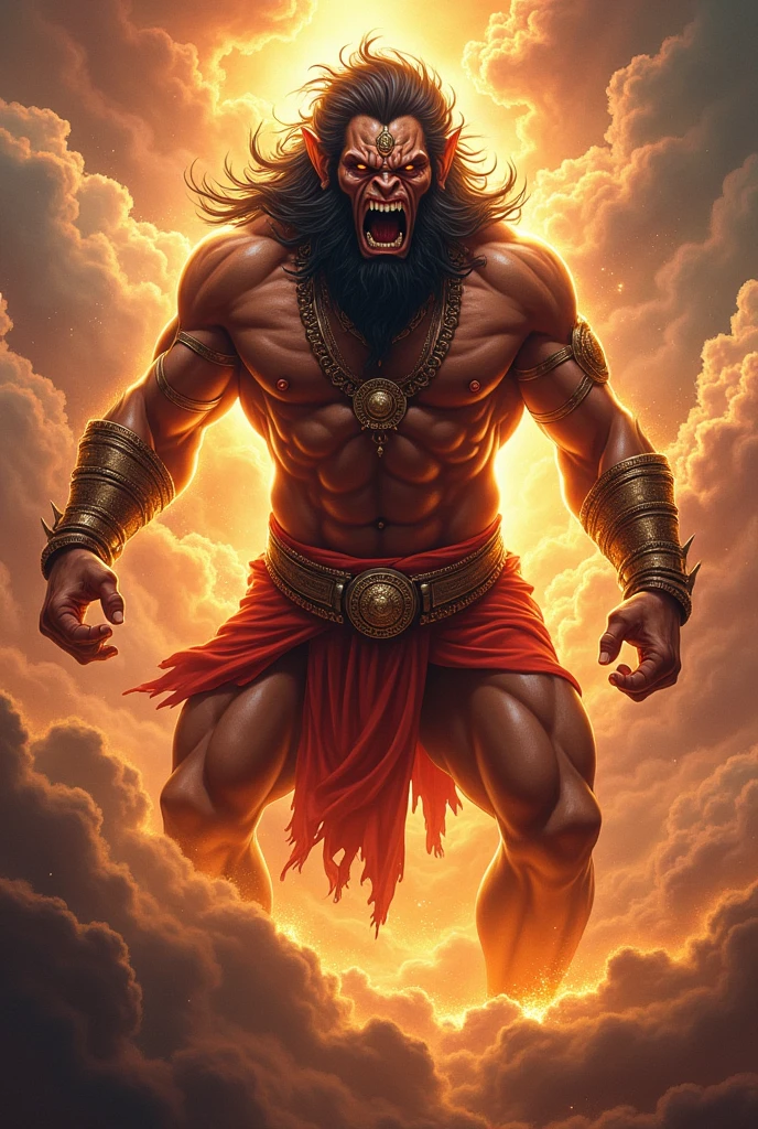 Lord hanuman angry photo