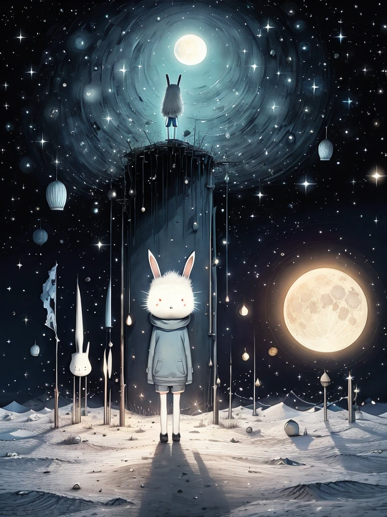 Moon Bunny Surrealism