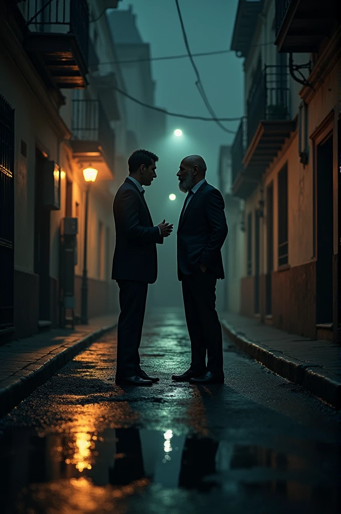 A photo taken from afar by a reporter of León Blum and Bernabé Ferreyra having an affair