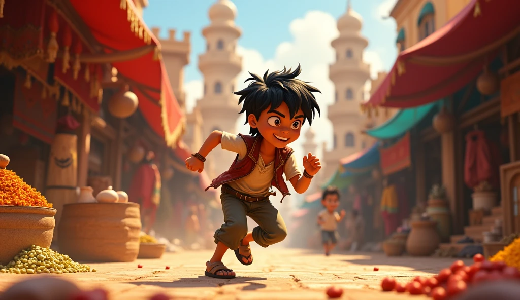 Aladdin character aged 7, better image quality