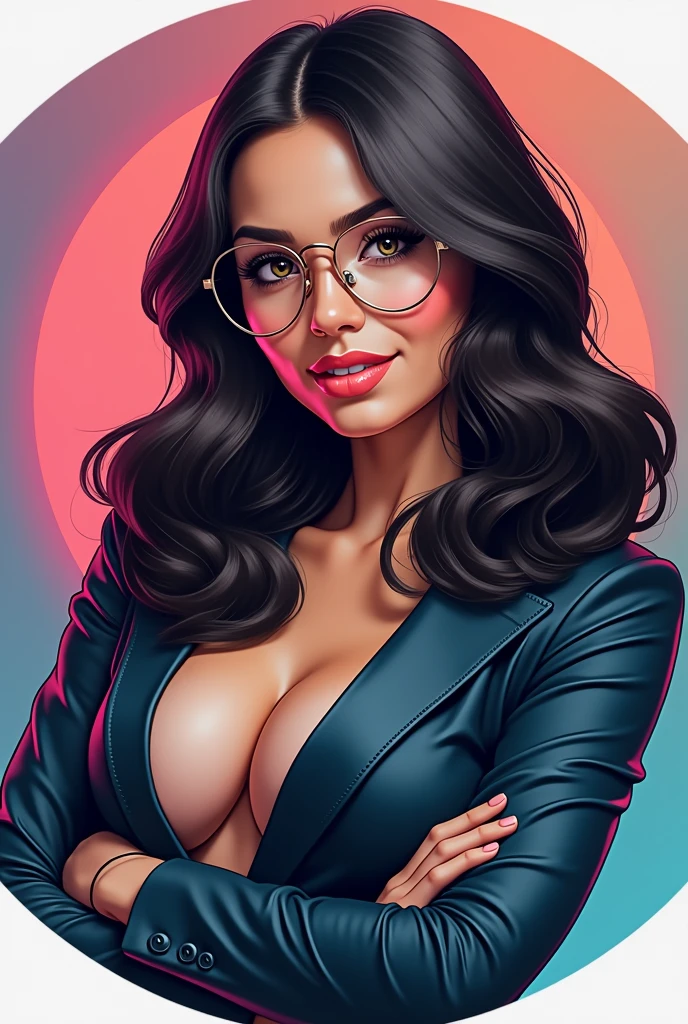 Create a circular YouTube channel profile picture with a professional and unique design. The title on the image should be 'Miss 420 YT'. The style should be modern and eye-catching., With a clean and stylish appearance. Use colors, that stand out, but not too bright, and include subtle visual elements, which hint at creativity and professionalism. The text must be clear and noticeable., to ensure easy reading even at small sizes add a youtube 3d icon