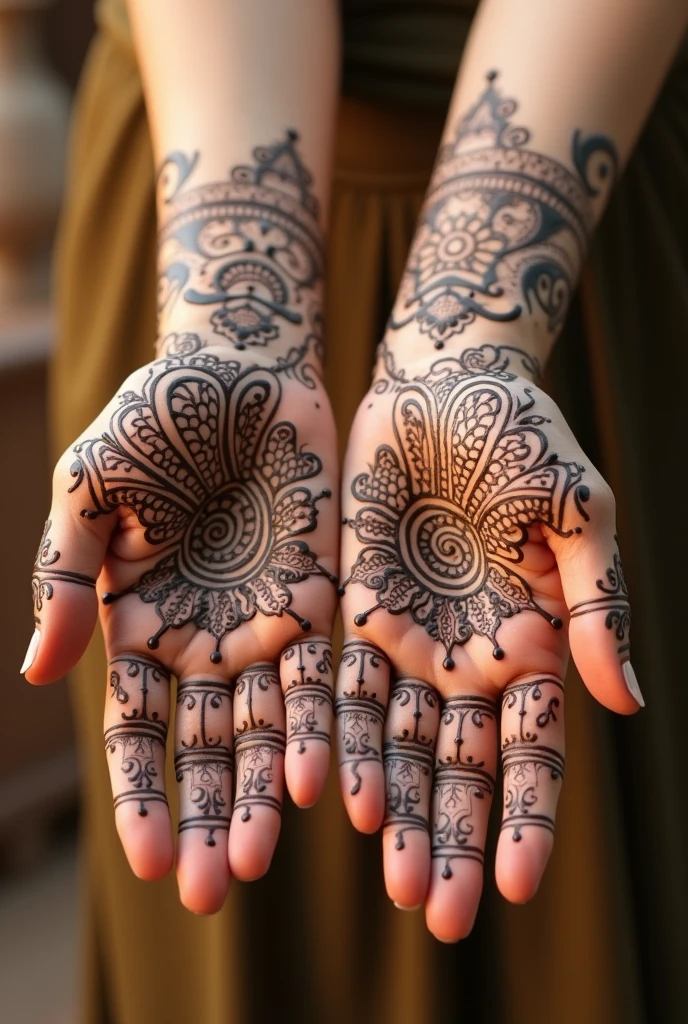 generate more mehndi design Arabic