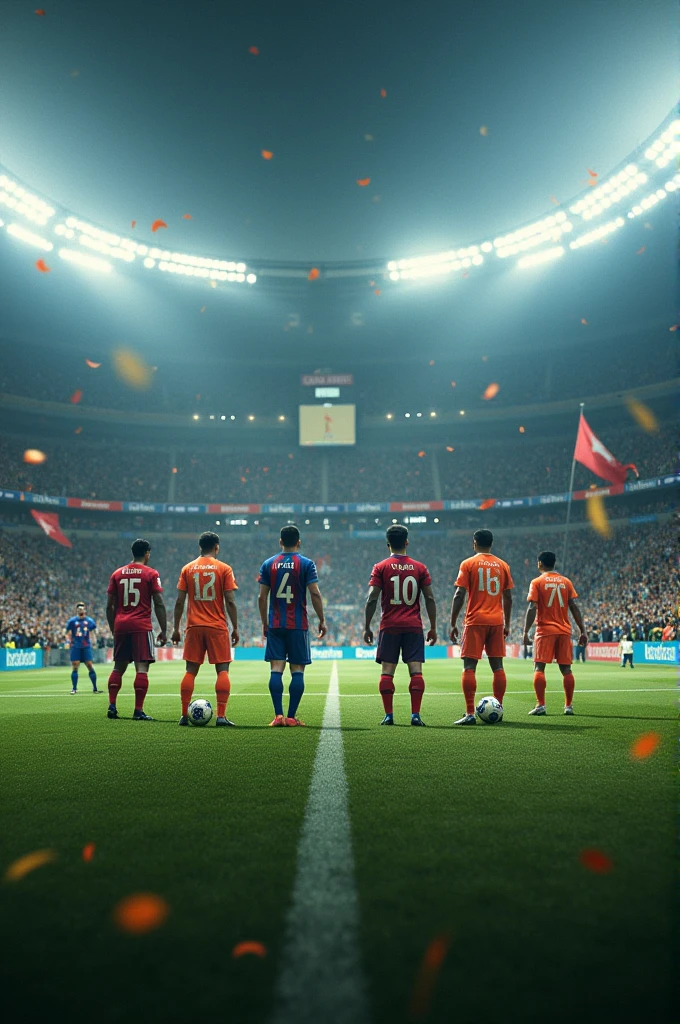 Make an image of the beginning of the game of the 2025 Espírito Santo championship final