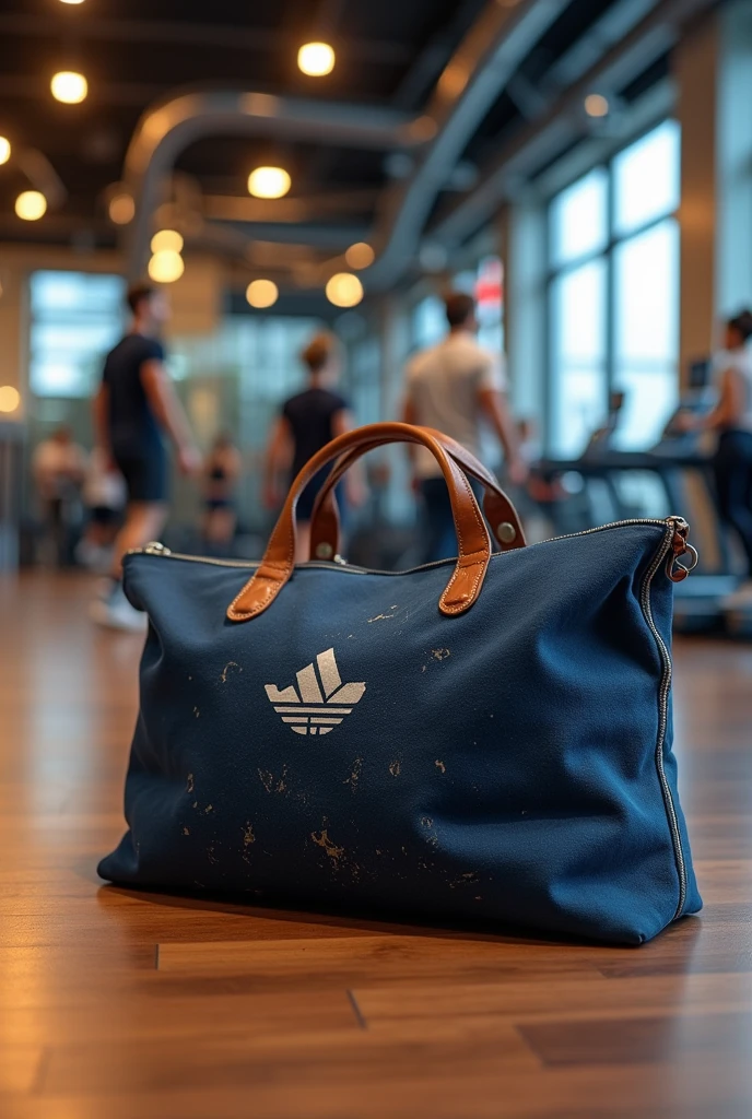gym bag at the gym