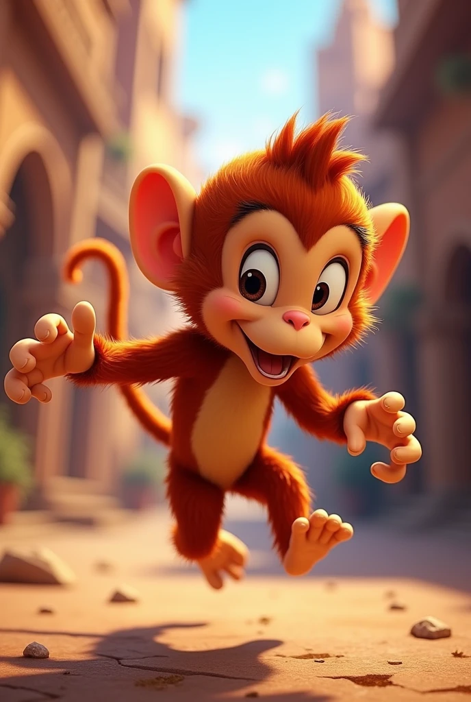 animado crea al mono de aladdin