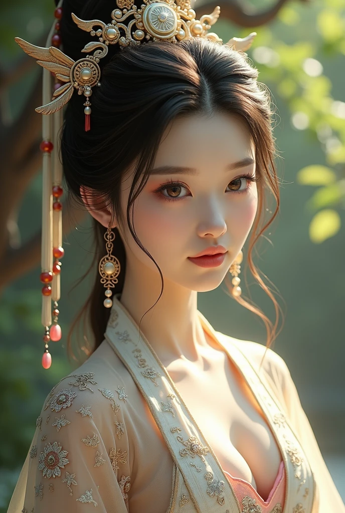 Chinese beauty，Wearing sexy ancient costumes