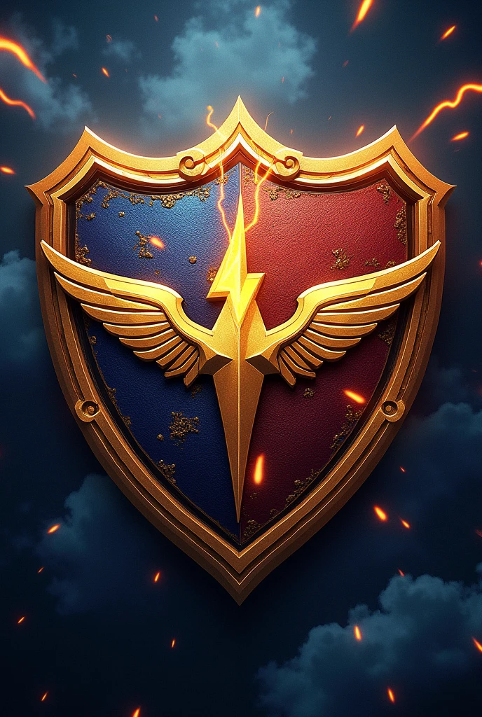 Superhero themed coat of arms on sale