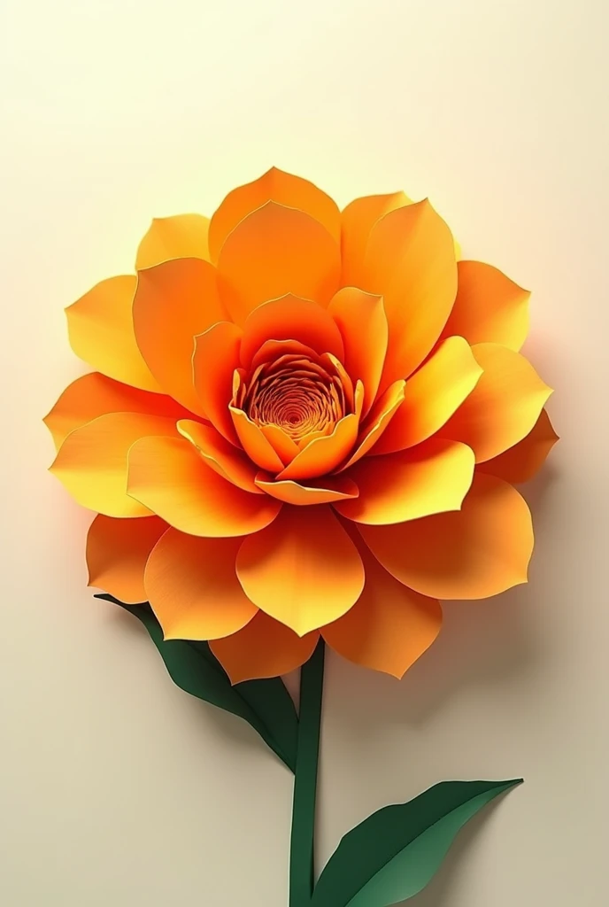 Paper marigold flower