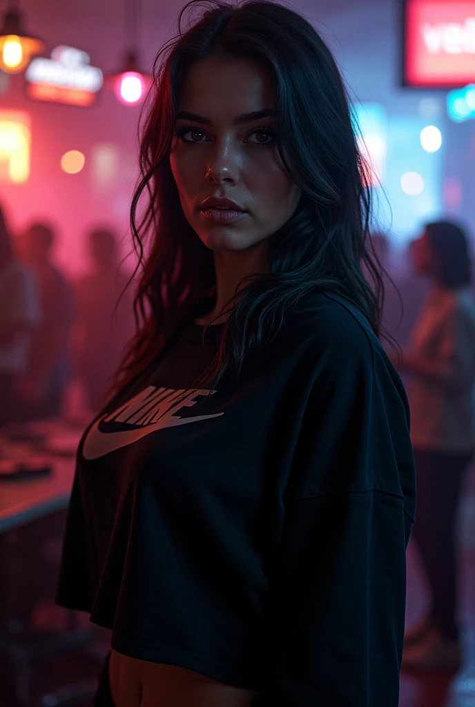 Whore in black nike sweatshirt sportwear club basic size