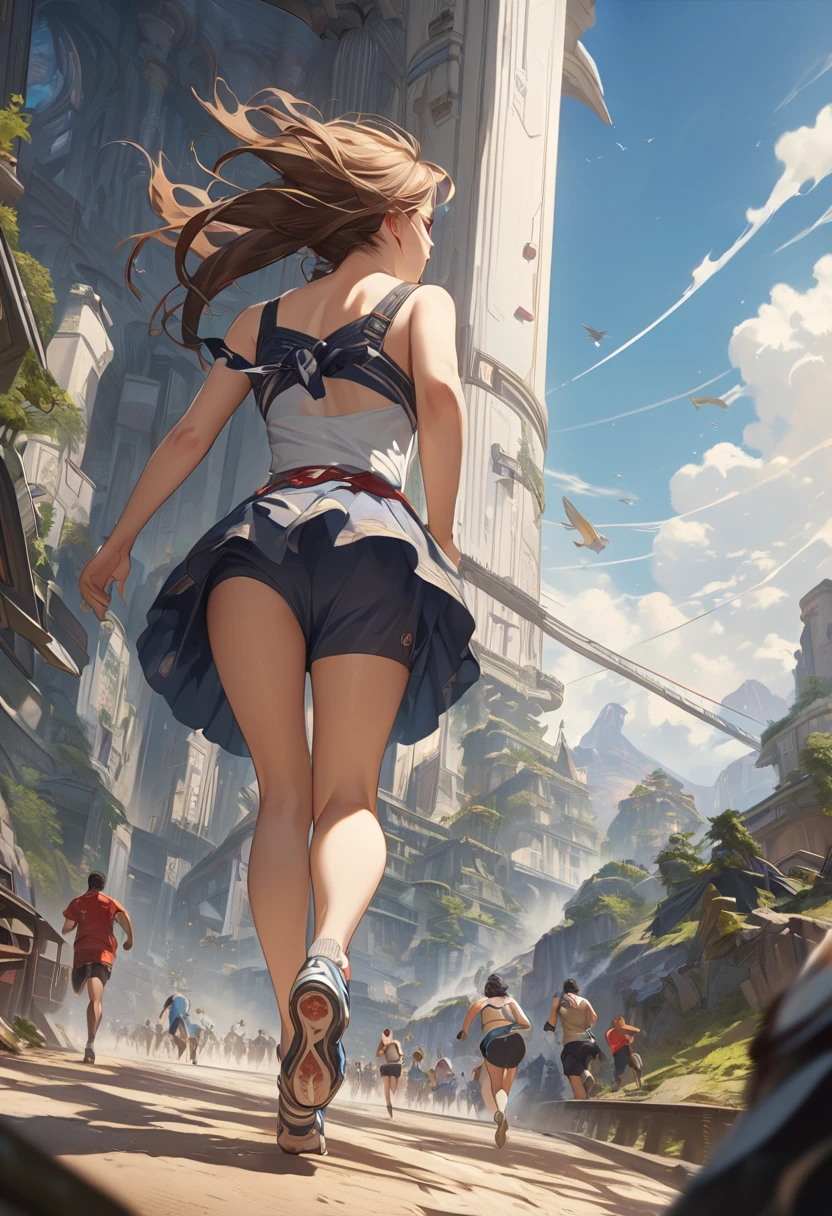 masterpiece, Highest quality, (Highly detailed CG Unity 8k wallpaper),
run, CGSociety, Complex, Attention to detail, Clear focus, dramatic, Realistic painting