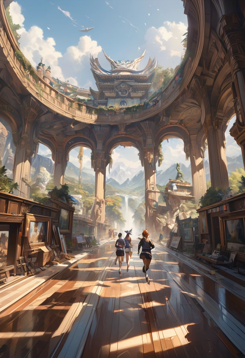 masterpiece, Highest quality,  (Highly detailed CG Unity 8k wallpaper), 
run,  CGSociety, Complex, Attention to detail, Clear focus, dramatic, Realistic painting