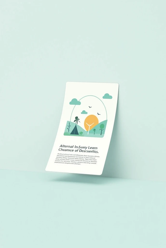 Draw a card about the benefits of discussing topics such as knowing more about what alternative energy sources can be used.