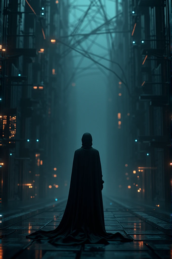 Blockchain background in dark theme
