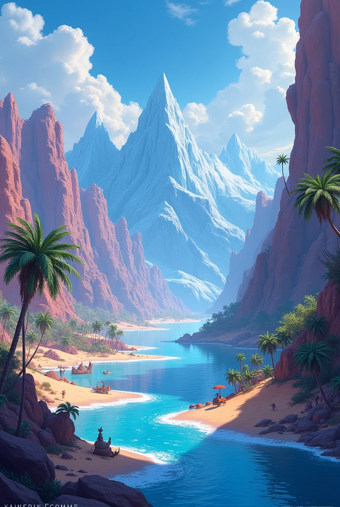create a background that mixes scenes from frozen aladdin and lilo and stitch