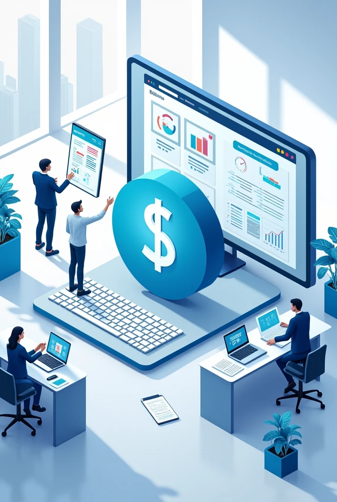create an image that promotes a billing system