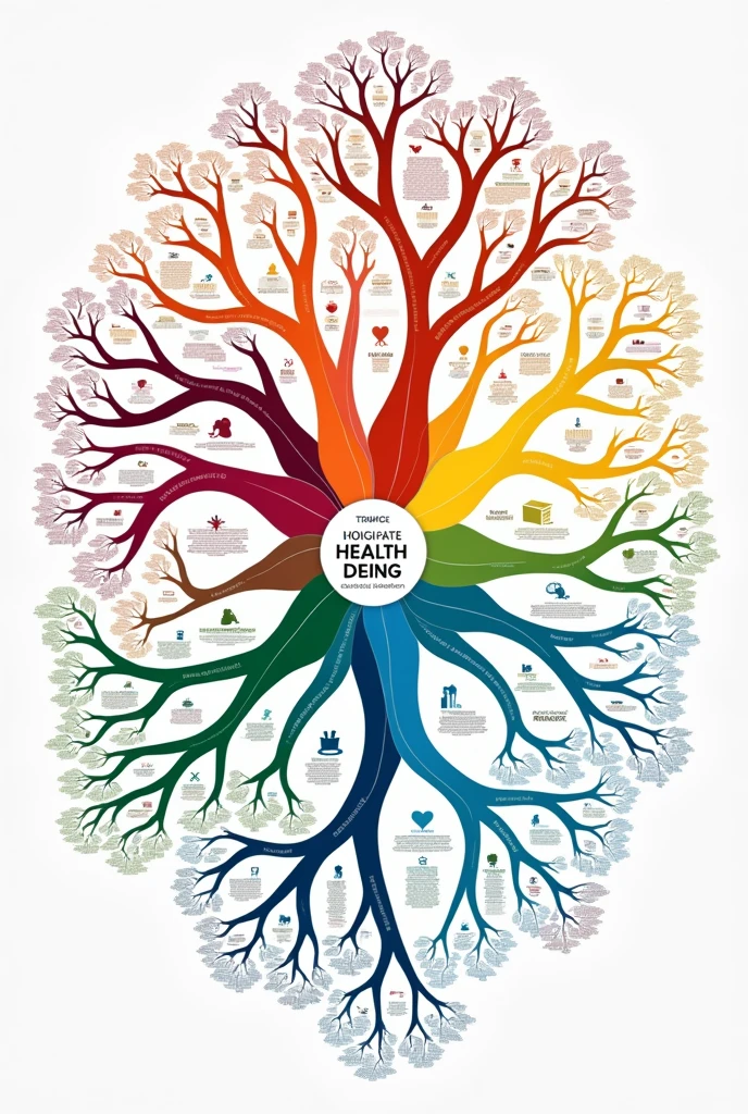 make a mind map about health and well-being