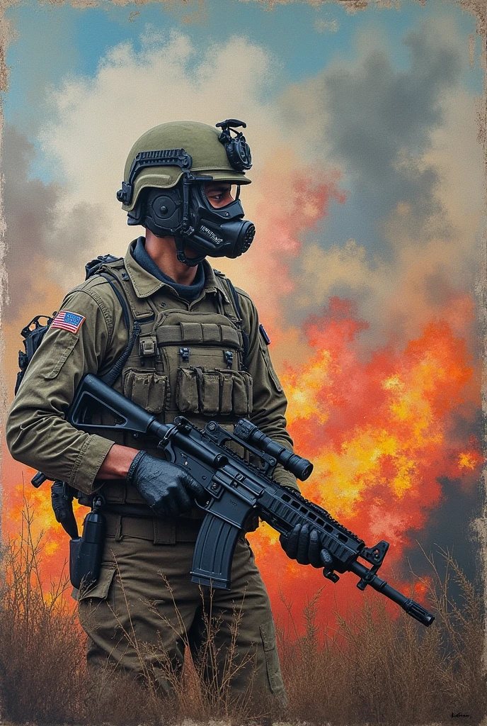Give me an image from the Gaza-Israel war where Israel is playing the victim and being responsible for thousands of deaths for a mural