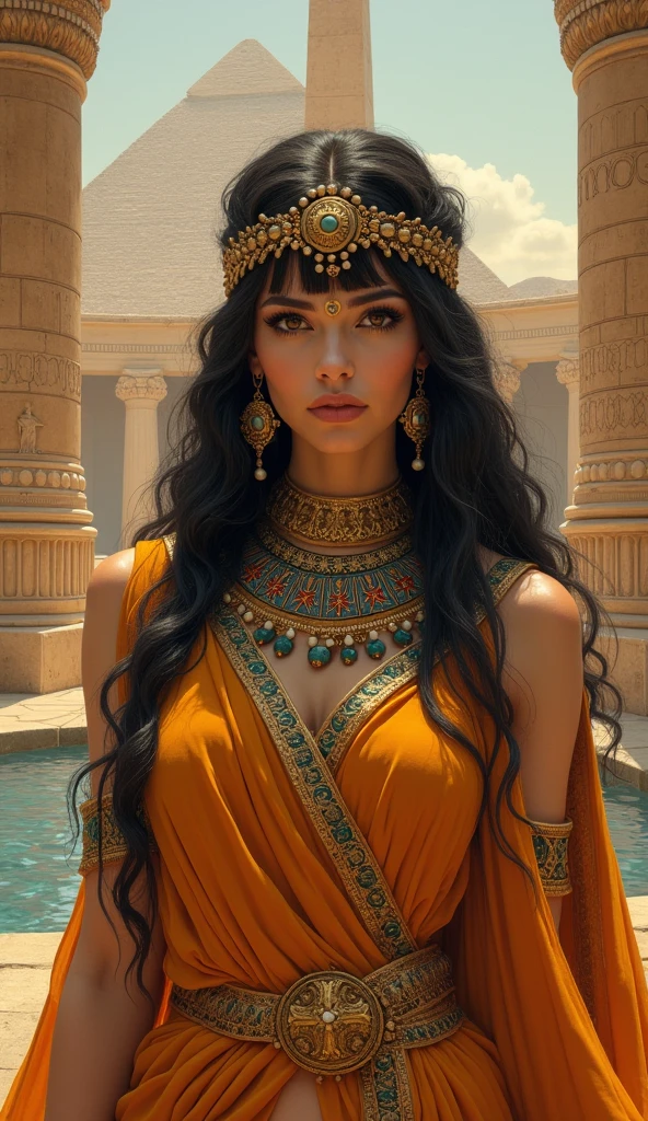 An artistic depiction of Cleopatra.
