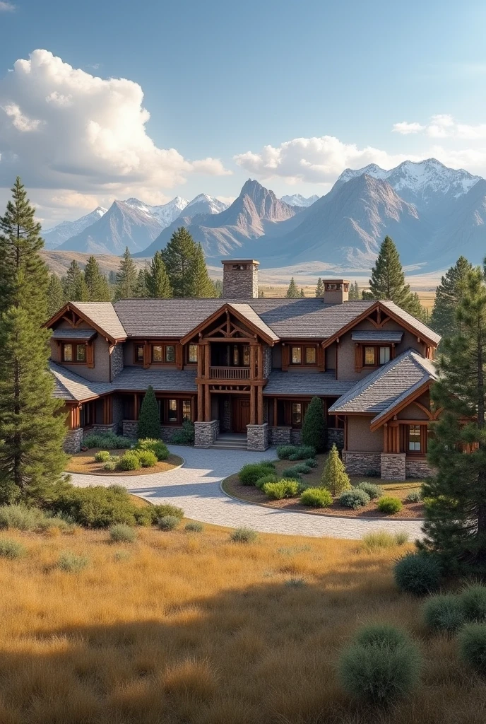 Make the designer of the back of a house inspired by John Dutton