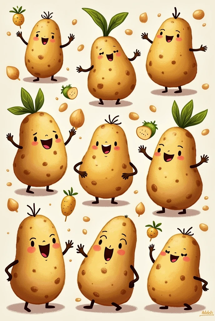 Types of Potato Tuber for Children 