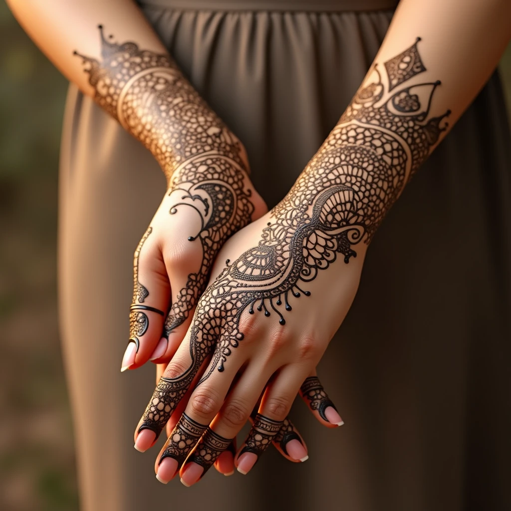 generate more mehndi design Arabic